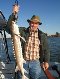 Dan Rolfe and a Sturgeon