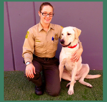 Detector Dog Handler Diana Eckert