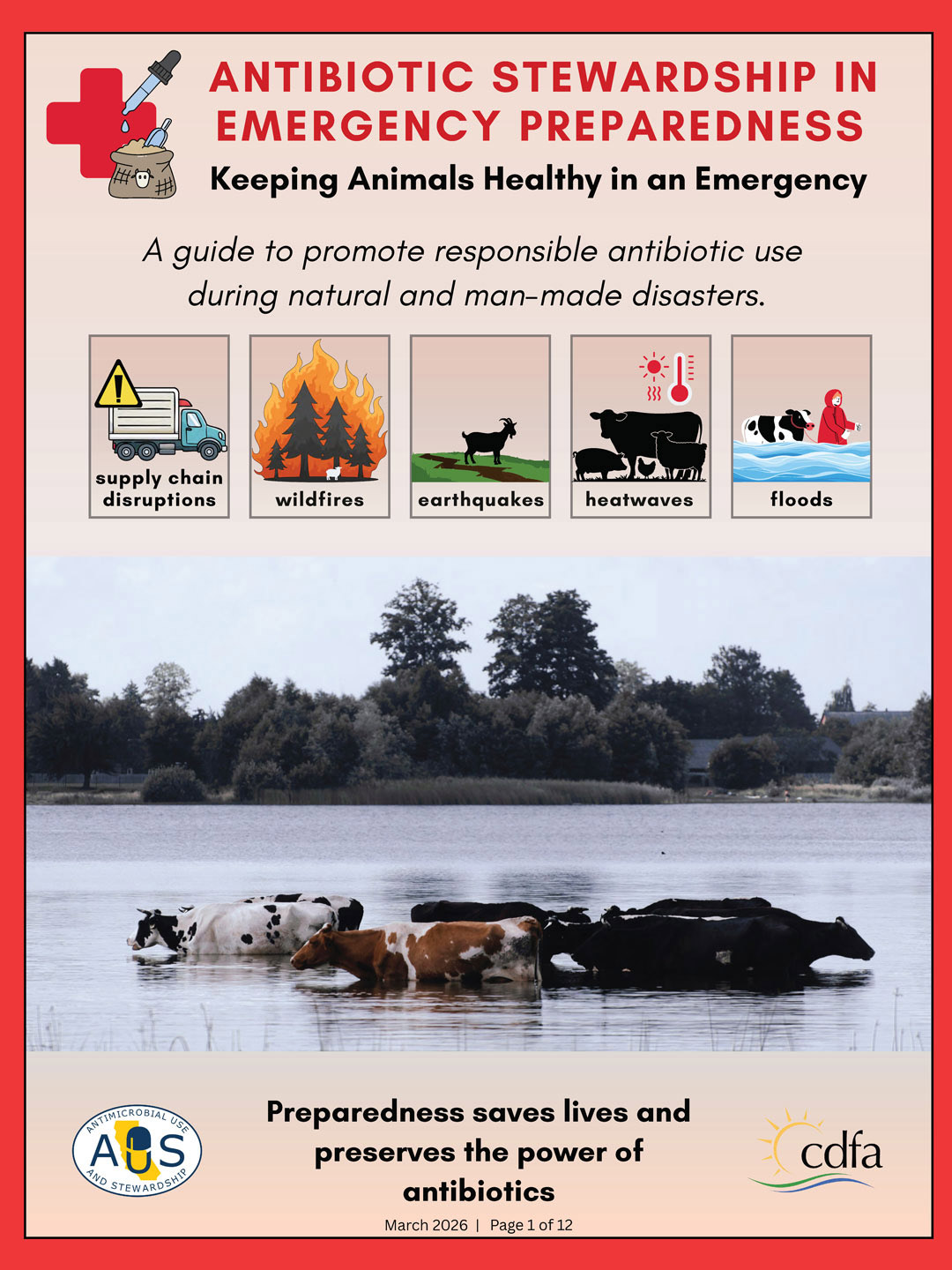 ANTIBIOTIC STEWARDSHIP IN EMERGENCY PREPAREDNESS - Keeping Animals Healthy in an Emergency