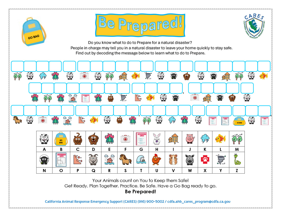 Be Prepared Secret Message