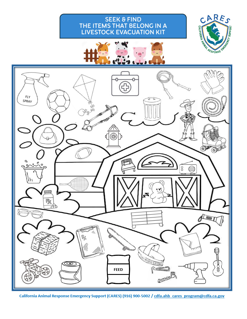 Seek & Find Livestock Evacuation Kit