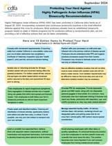 Protecting Your Herd Against HPAI Biosecurity Recommendations
