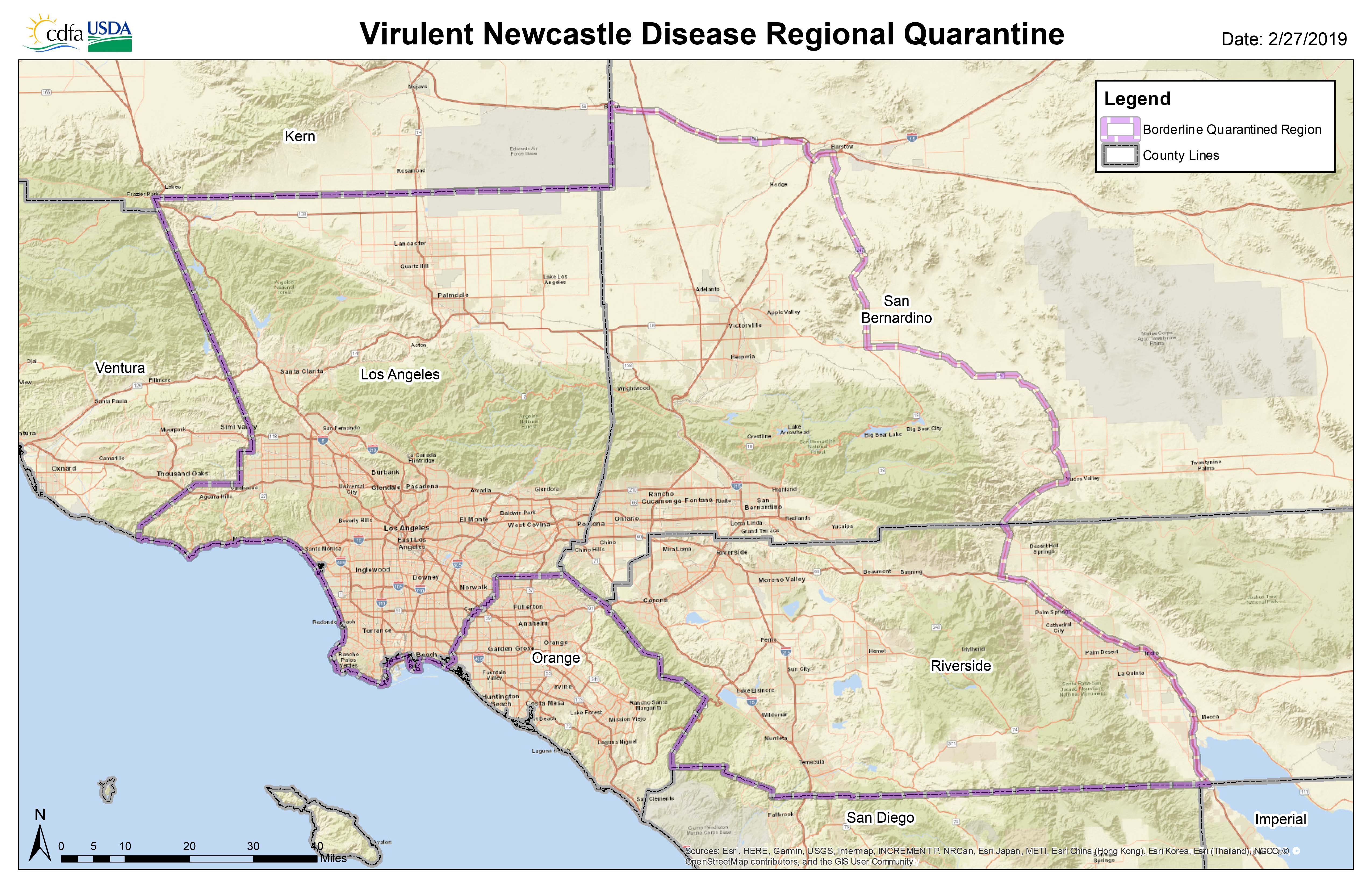 Regional Quarantine Map