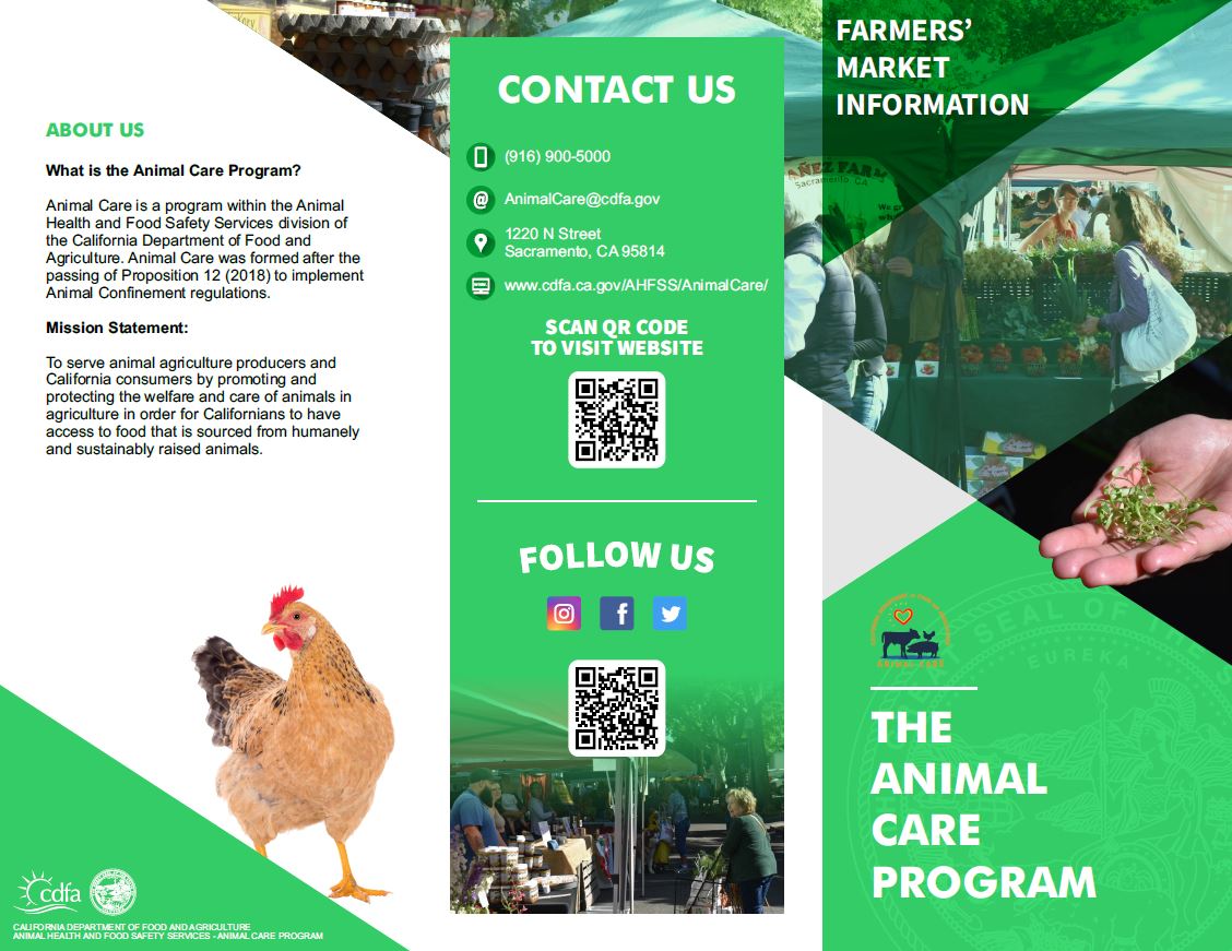 Farmers' Market Informational Brochure thumbnail