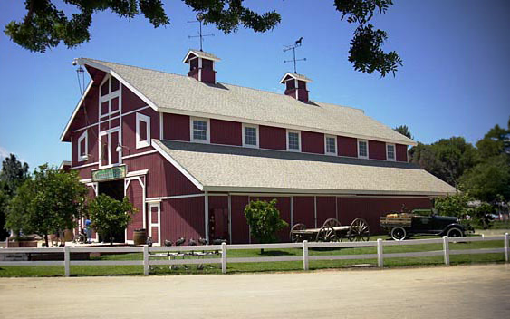 The barn at Centennial Farm. Orange County Fair, Costa Mesa
