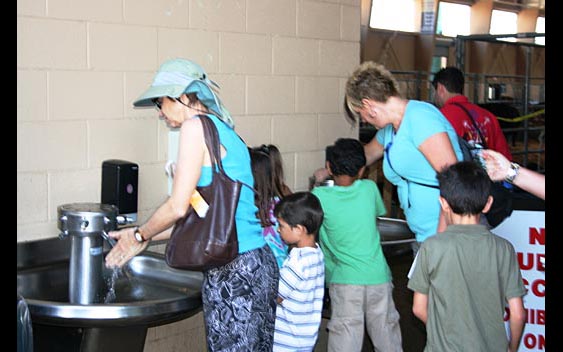 Remember to always wash your hands after visiting the animals. San Diego County Fair, Del Mar