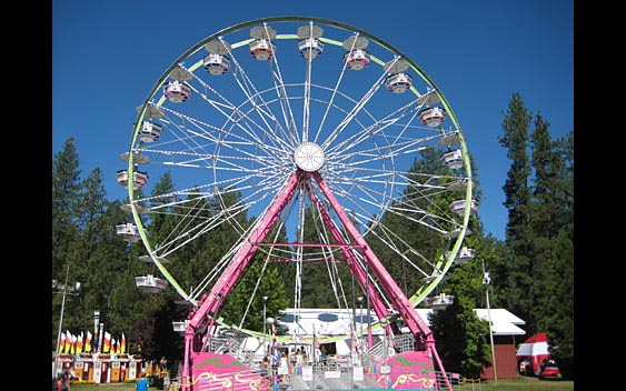 A ferris wheel