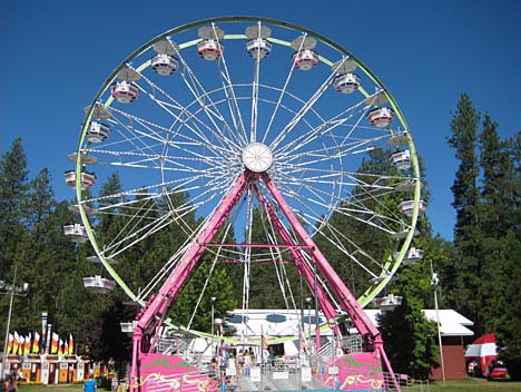 A ferris wheel