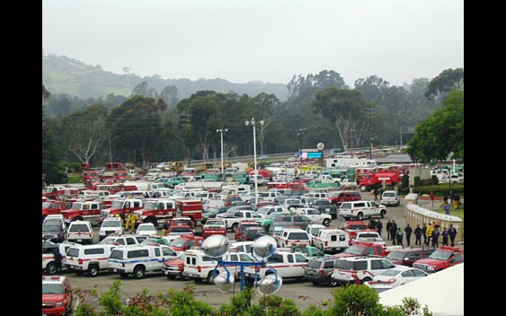 Emergency vehicles. Santa Barbara Fair & Exposition, Santa Barbara