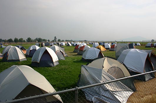Fairgrounds have plenty of open space that is crucial during emergency response situations, whether to accommodate evacuees or emergency personnel. Inter Mountain Fair of Shasta County, McArthur