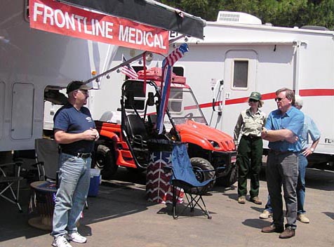 Frontline Medical station. Nevada County Fair, Grass Valley.