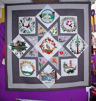 A colorful quilt. Sonoma-Marin Fair, Petaluma