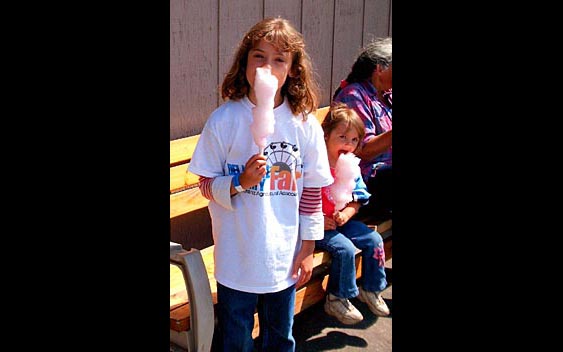 What's a fair without cotton candy? Del Norte County Fair, Crescent City