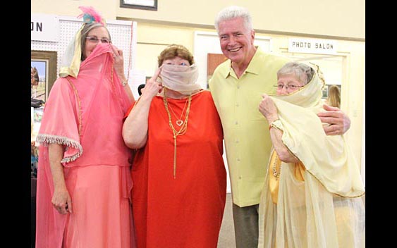 Huell Howser and fans. Riverside County Fair & National Date Festival, Indio