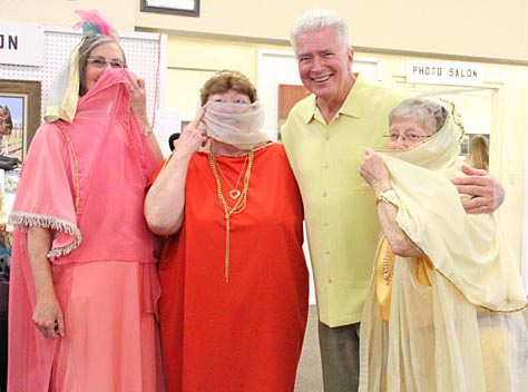 Huell Howser and fans. Riverside County Fair & National Date Festival, Indio