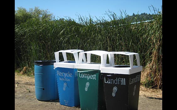 An advanced waste management/recycling system. Marin County Fair & Exposition, San Rafael.
