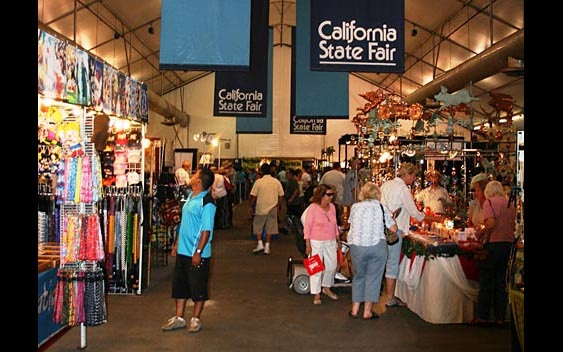 Fairgoers doing some shopping. California Exposition & State Fair, Sacramento
