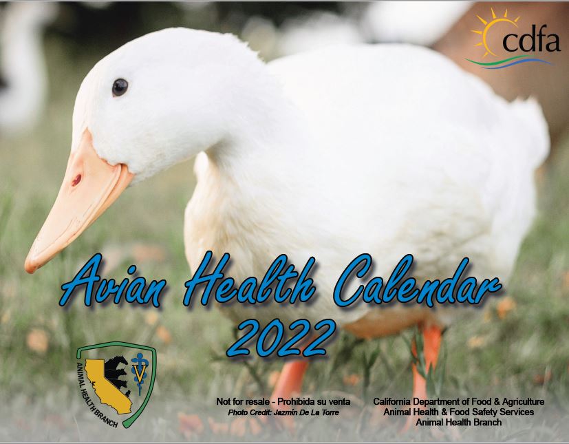 Avian Health Calendar 2022 - Cover