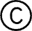 Circle, Inner letter C 