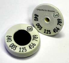 USDA Animal ID Ear Tags USDA Animal ID Ear Tags