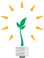California Climate Smart Agriculture 'light bulb' logo