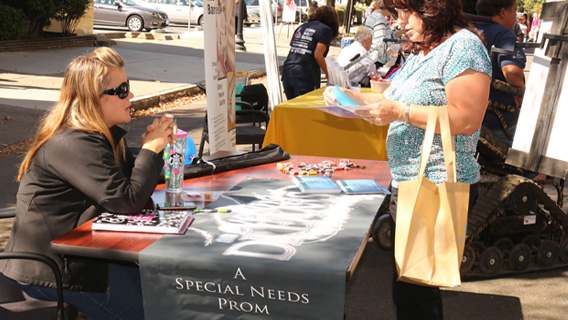 special needs prom display table