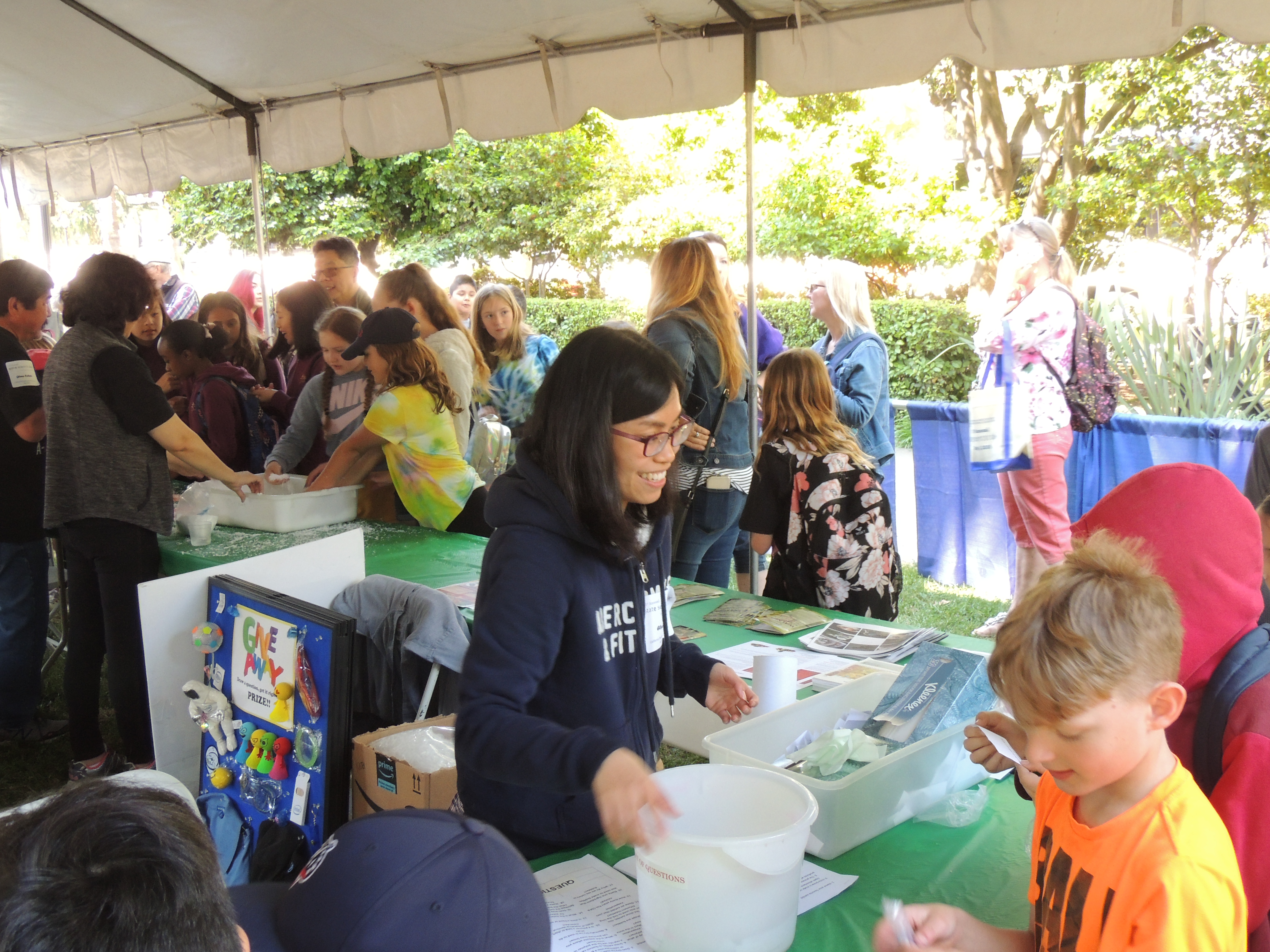 Image of people attending scientist day at california state capital