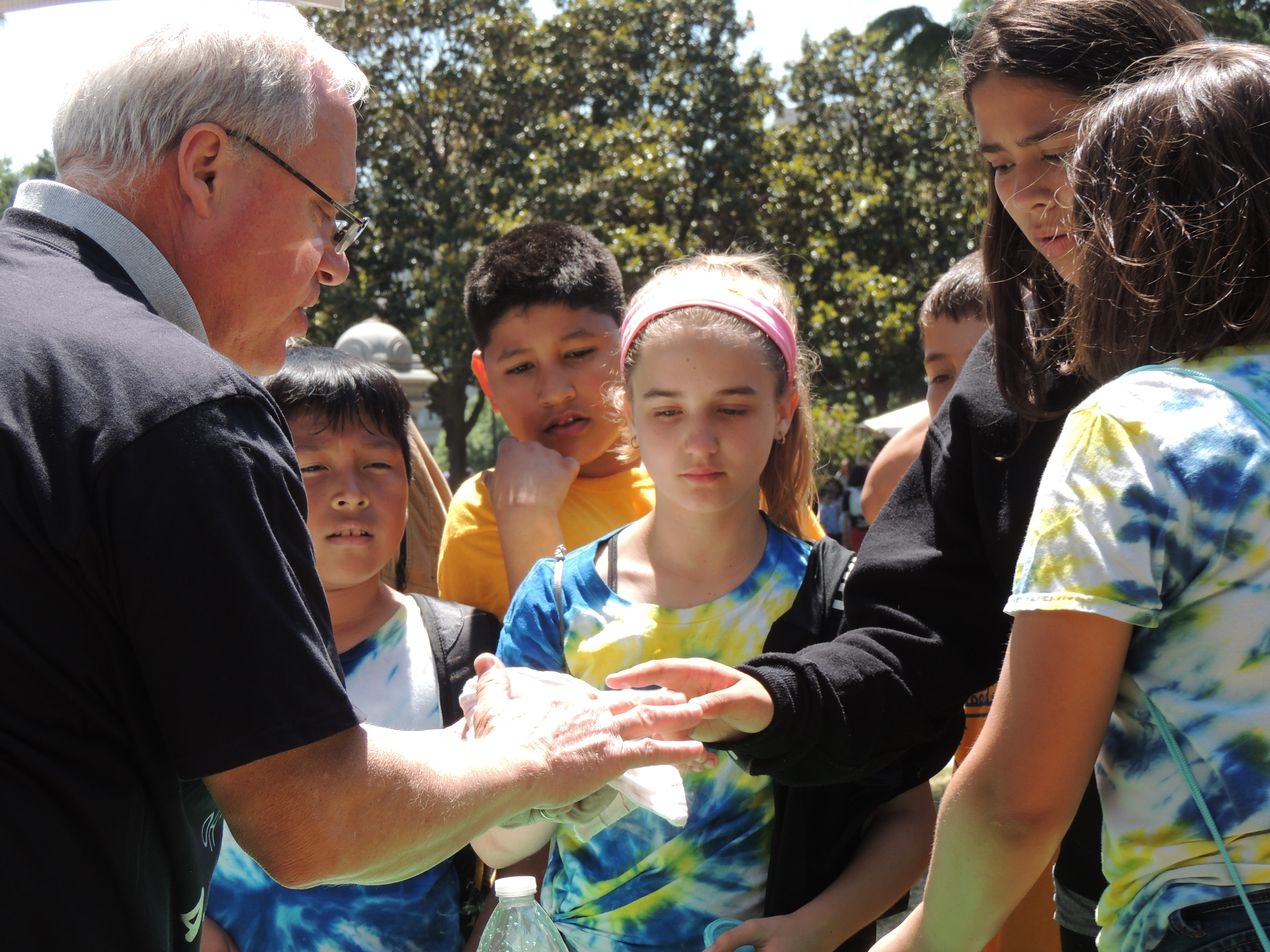 Image of people attending scientist day at california state capital