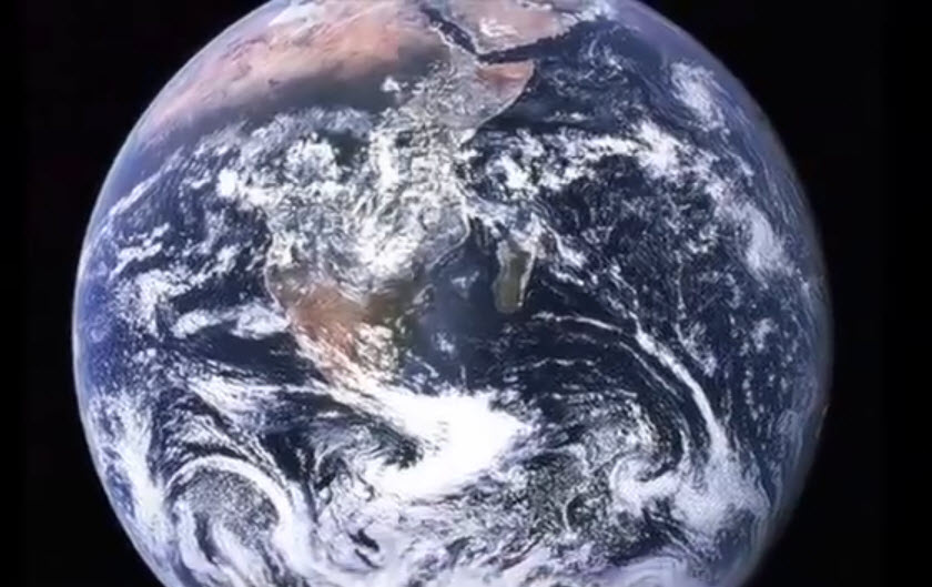 view of earth from space