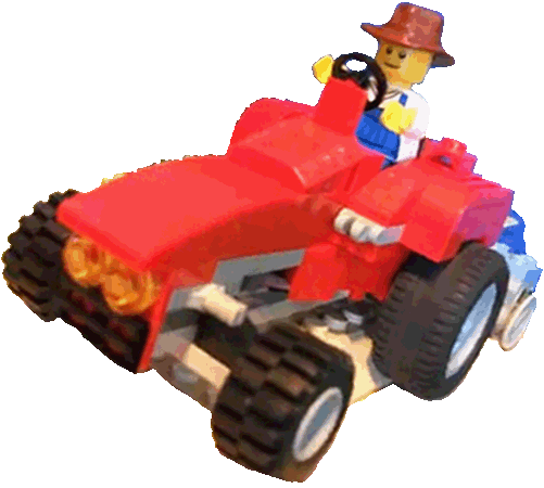 tractor made out of legos