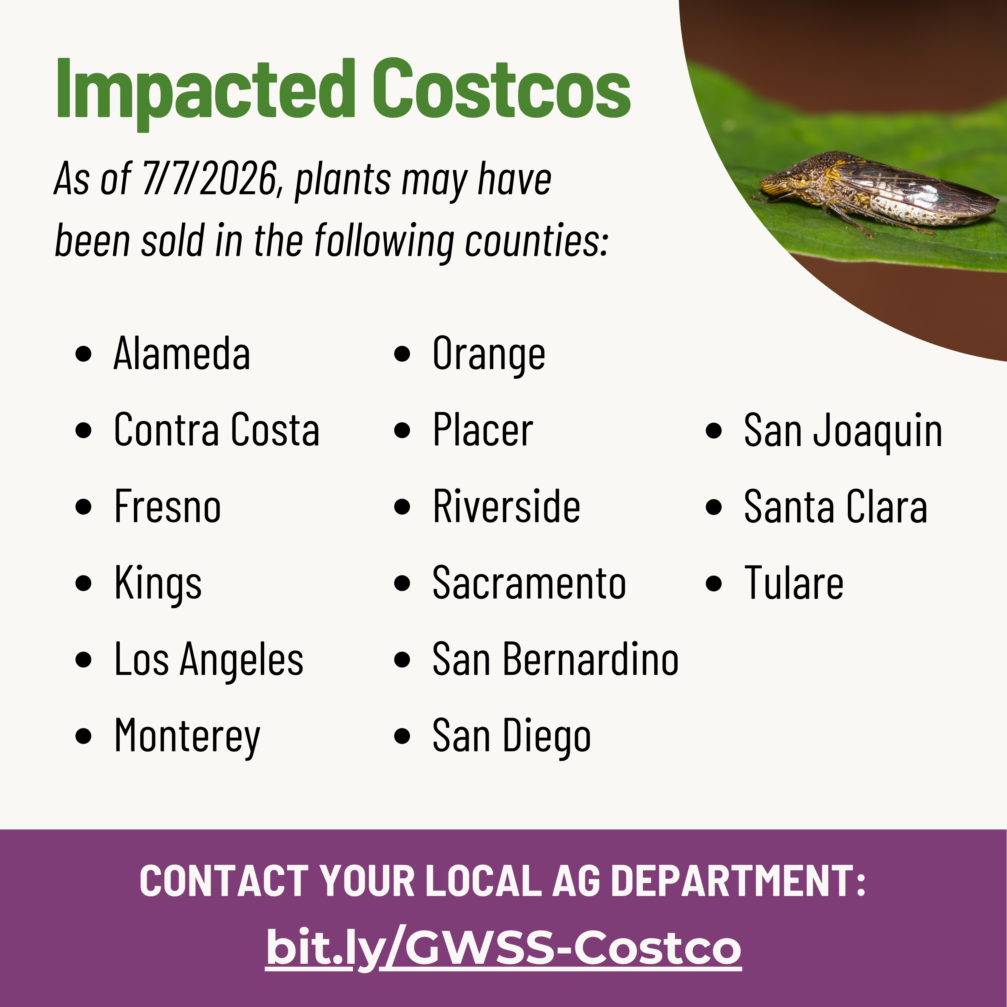 gwss costco - impacted counties