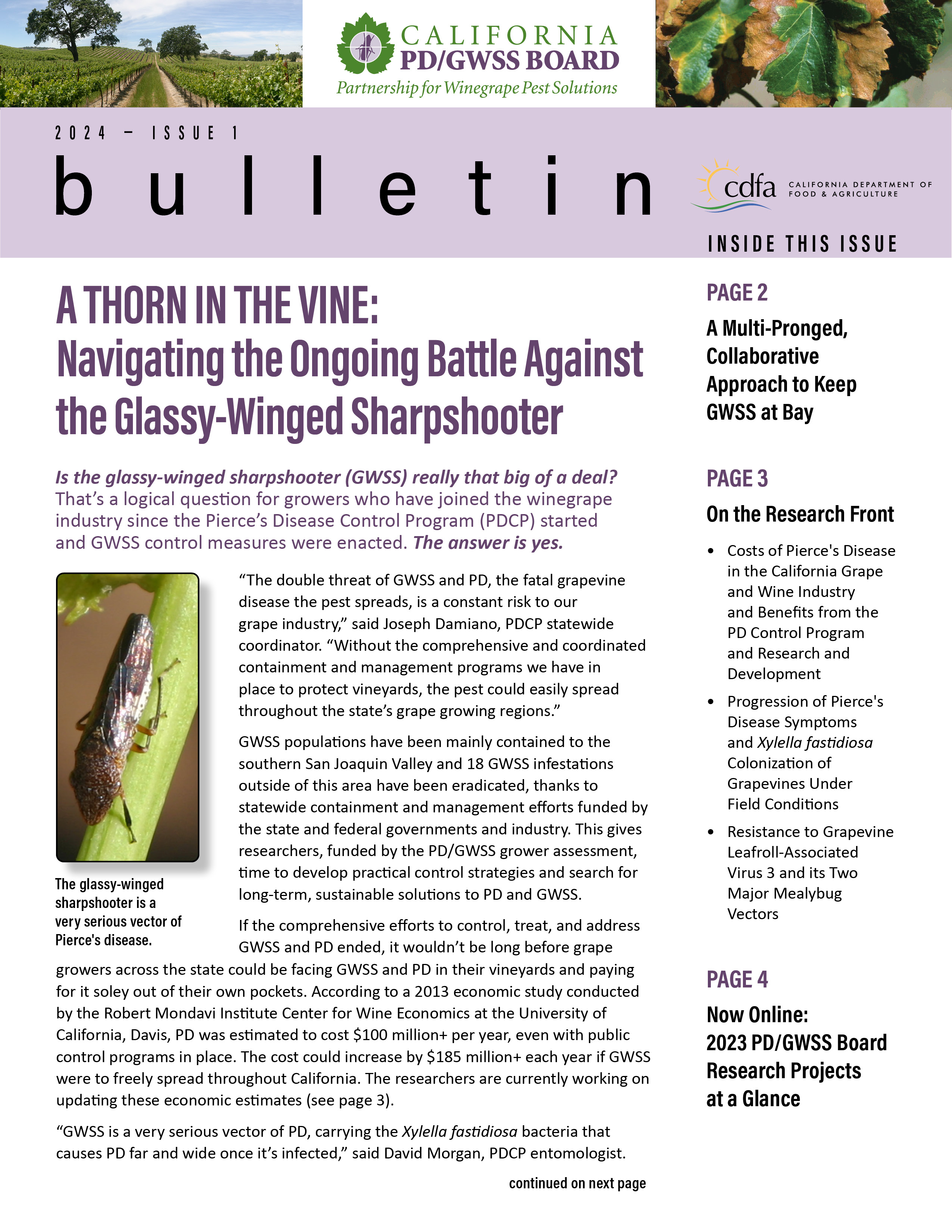 Issue 1 cover of Newsletter