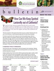 Pierce's Disease Control Program Quarterly Newsletter