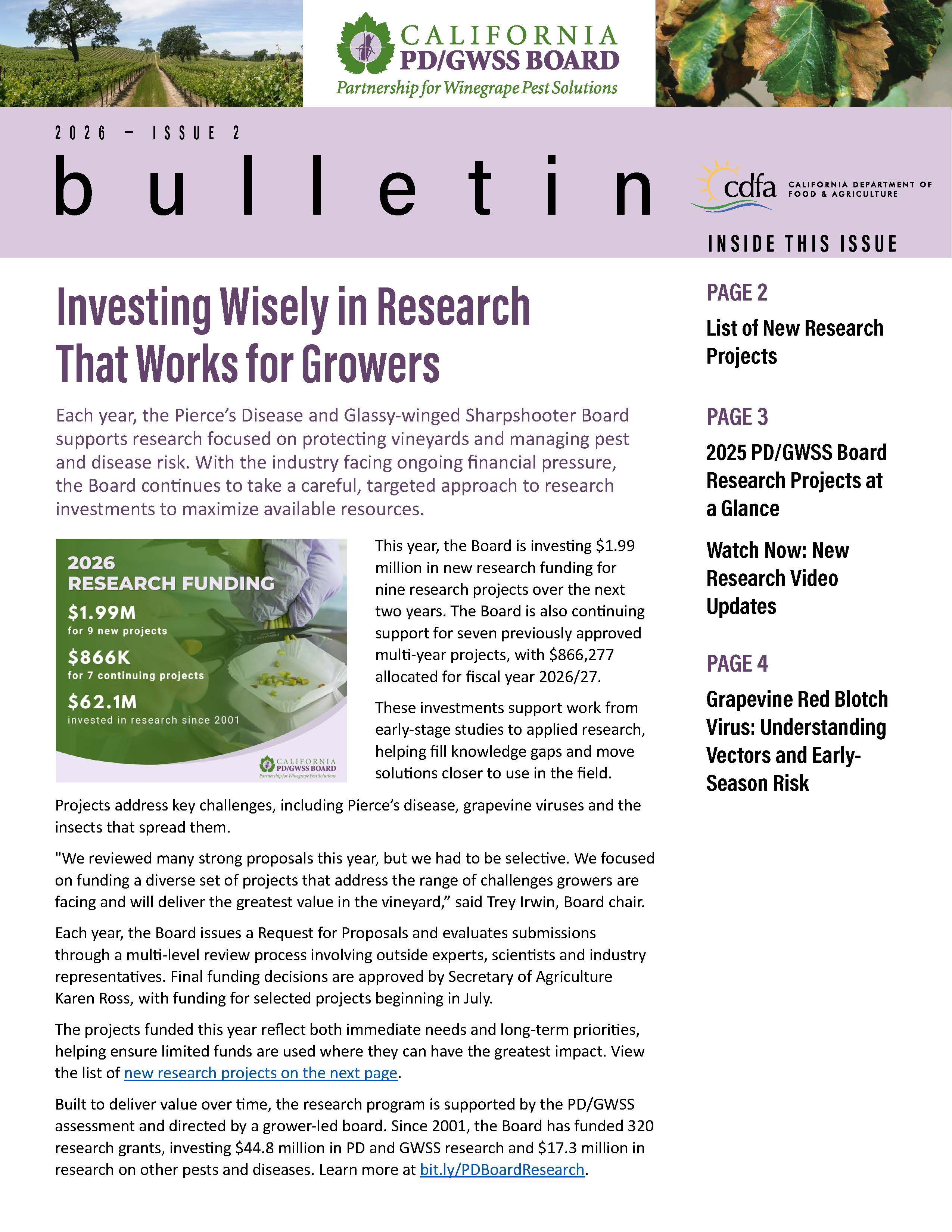 2026 Issue 2 cover of Newsletter