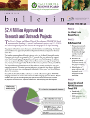 Pierce's Disease Control Program Quarterly Newsletter