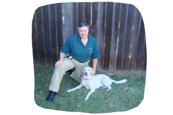 Handler Cecilie Siegel and Detector Dog Bella