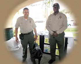 Detection Dog Tahoe's Demonstration