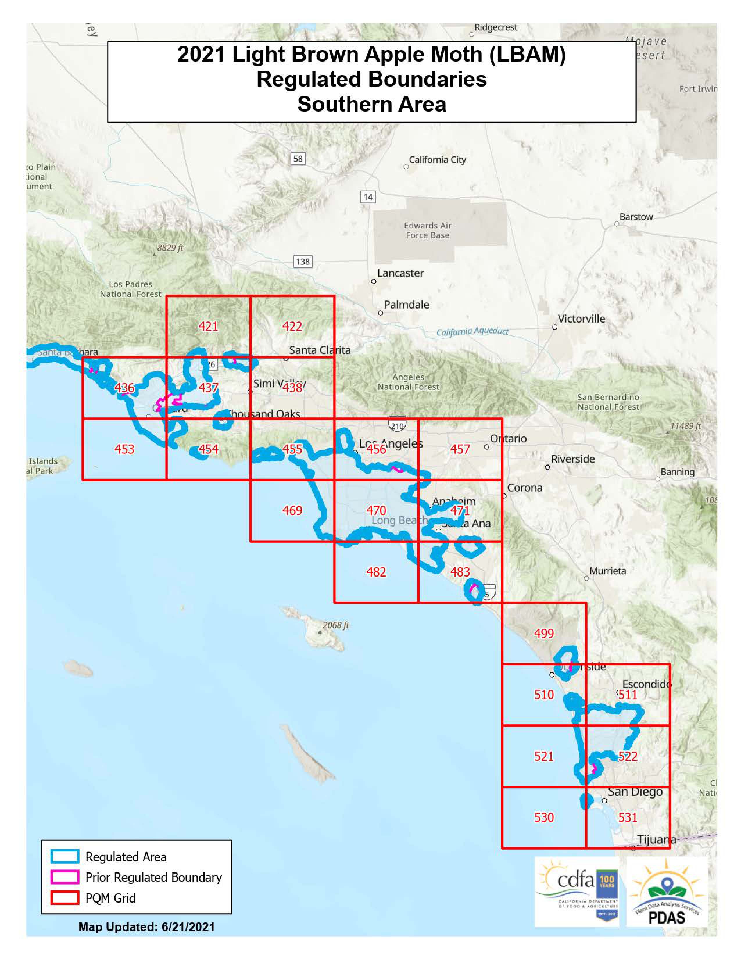 LBAM Boundaries | Southern Area of California LBAM Boundaries | Southern Area of California