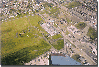 Photo showing aerial view of Medfly PRP facility