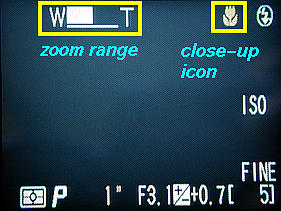 close-up LCD